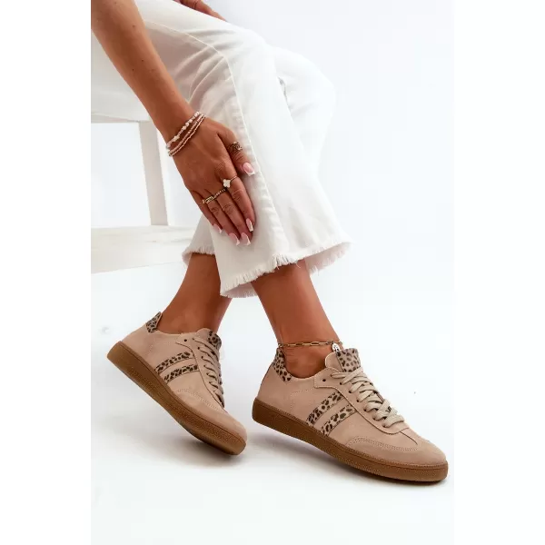  Dámské tenisky ZAZOO N1068 32634 BEIGE 