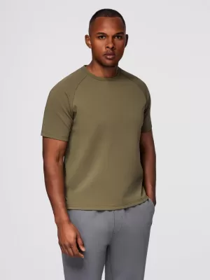 Pánské triko OMBRE OM-TSCT-0240 OLIVE