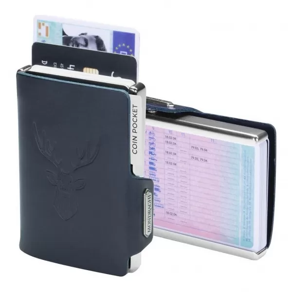  Peněženka MONDRAGHI Silhouette Classic Deer BLUE 