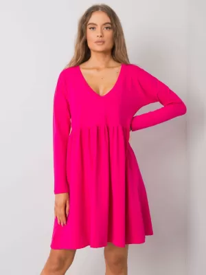 Dámské šaty RUE PARIS RV-SK-6008.19X FUCHSIA