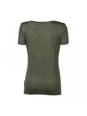 Dámské triko PROGRESS ORIGINAL MERINO KHAKI ŠEDÁ