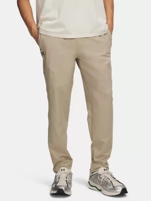 Pánské sportovní kalhoty UNDER ARMOUR UA UNSTOPPABLE TAPERED PANTS HNĚDÁ