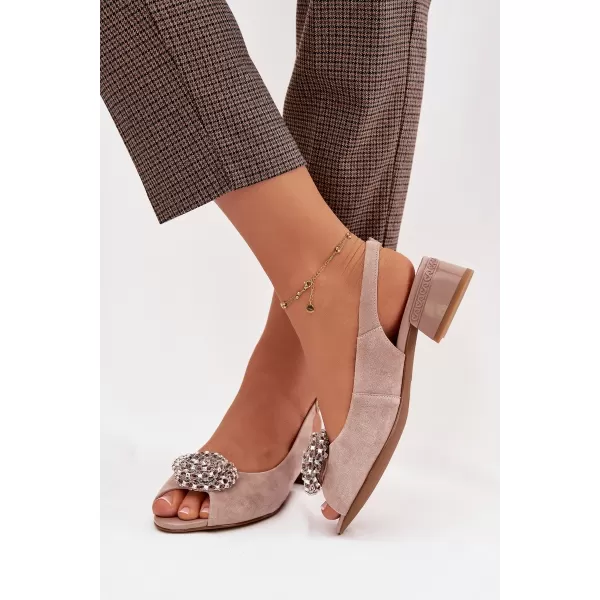  Dámské sandály D&A CR61-3030 BEIGE 