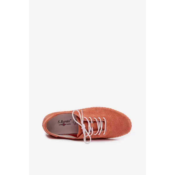  Dámské boty S.BARSKI LR61-7080 ORANGE 