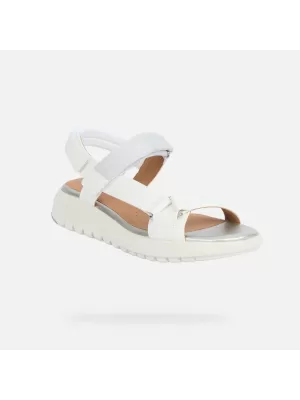 Dámské sandály GEOX FLEXTRIDE S G013067 BÍLÁ