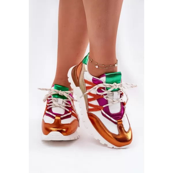  Dámské boty ARTIKER 56C1737 WHITE/ORANGE 