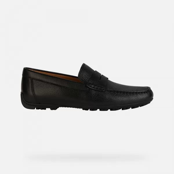  Pánské mokasíny GEOX KOSMOPOLIS + GRIP G002600 ČERNÁ 