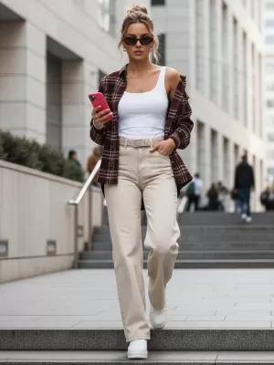 Dámská košile DSTREET BORDOVÁ