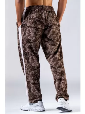 NEBBIA Relaxed fit tepláky POWER 904 LIGHT BROWN CAMO