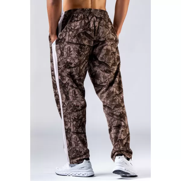  NEBBIA Relaxed fit tepláky POWER 904 LIGHT BROWN CAMO 