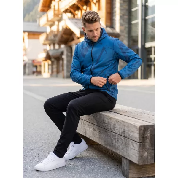  Pánská softshellová bunda premium ALTISPORT VOJ/ALM079JACK01 MODRÁ 