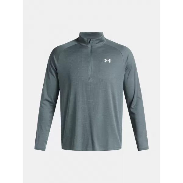  Pánské triko UNDER ARMOUR UA TECH TEXTURED 1/2 ZIP 1382797-587 MODRÁ 