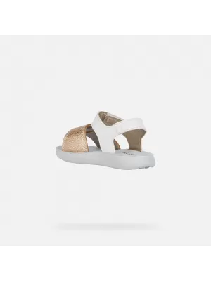 Dívčí sandály GEOX SANDAL LIGHTFLOPPY B455TB054AJC0232 BÍLÁ