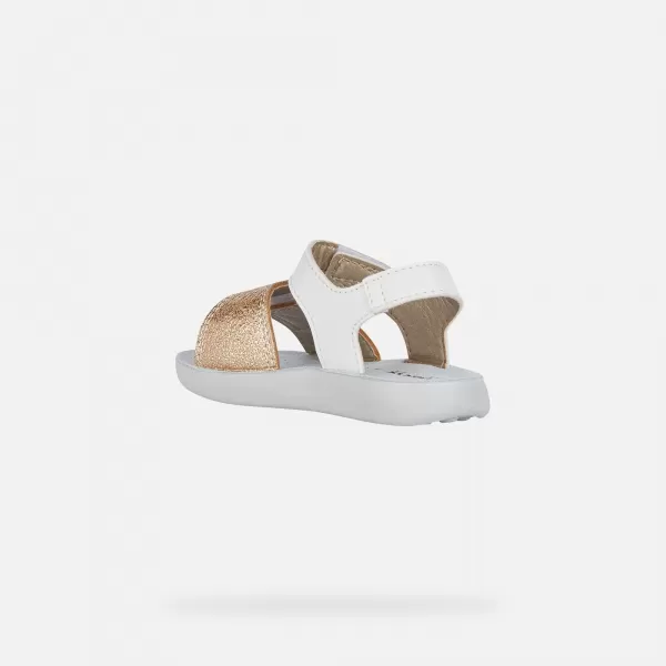  Dívčí sandály GEOX SANDAL LIGHTFLOPPY B455TB054AJC0232 BÍLÁ 