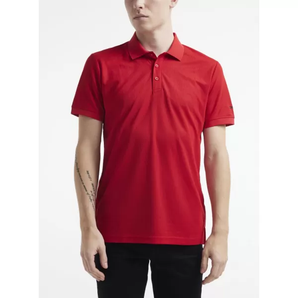  Pánské sportovní polo CRAFT Corp. CORE Unify Polo Shirt M JASNĚ ČERVENÁ 
