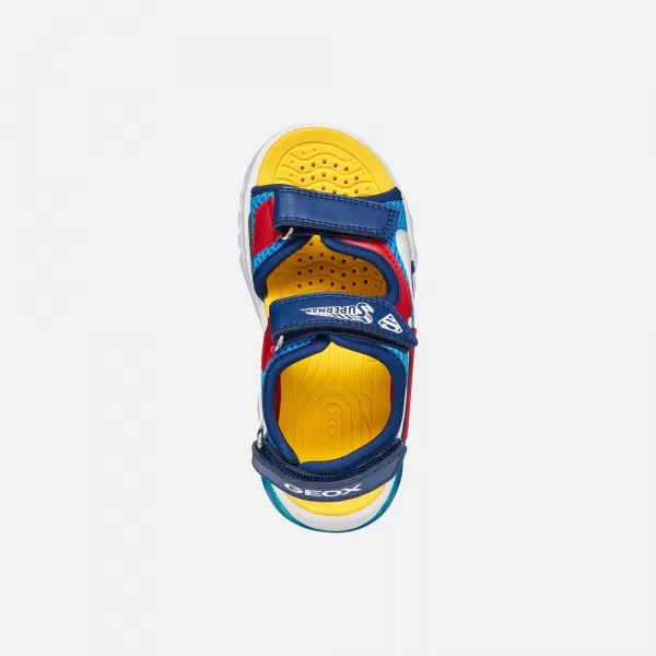  Chlapecké sandály GEOX CIBERDRON J65MXC01454C4320 SVĚTLE MODRÁ 