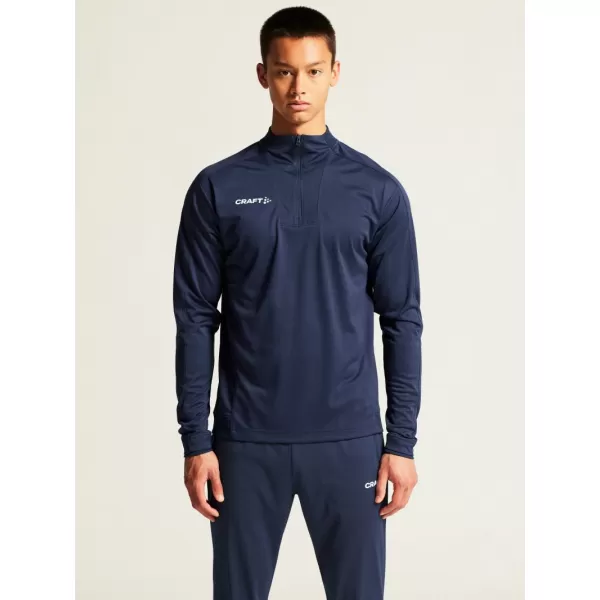  Pánská tréninková bunda s 1/4 zipem CRAFT TW Evolve 2.0 Half Zip M NÁMOŘNÍ MODRÁ 