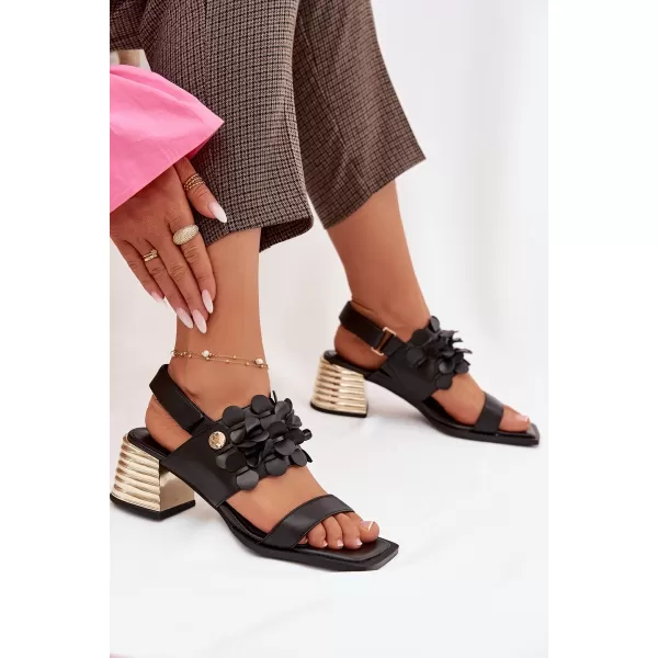 Dámské sandály D&A CR61-3062 BLACK 