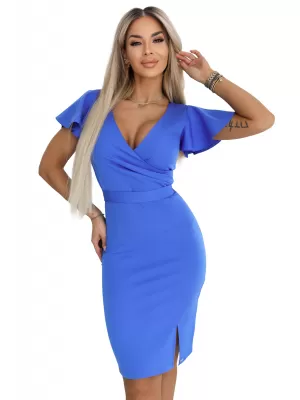 Dámské šaty NUMOCO NINA 479-12 KRÁLOVSKY MODRÁ