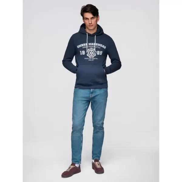  Pánská mikina OMBRE B1714 NAVY BLUE 