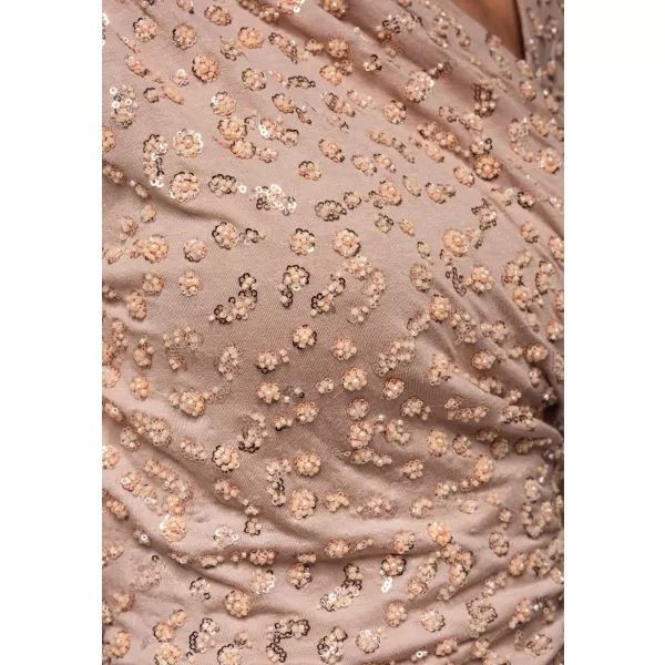  Dámské šaty LARICA LA-OM-DLR251 BEIGE 