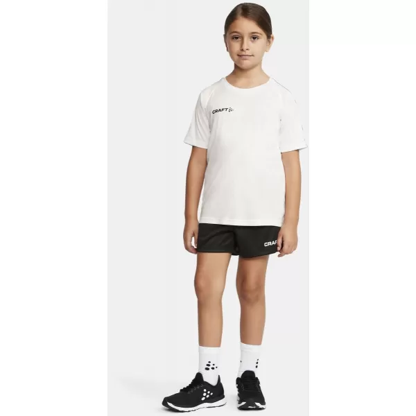  Dětské kontrastní sportovní tričko CRAFT TW Squad Go Contrast Jersey Jr BÍLÁ 