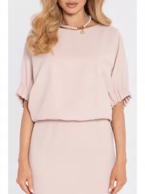 Dámské šaty MOE M904 LIGHT BEIGE