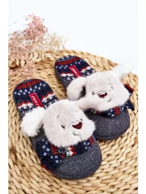 Dětské pantofle BOTO DASCA 28697 GREY