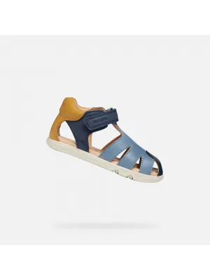 Chlapecké sandály GEOX SANDAL STEPPIEUP B656PC000CLC0916 MODRÁ