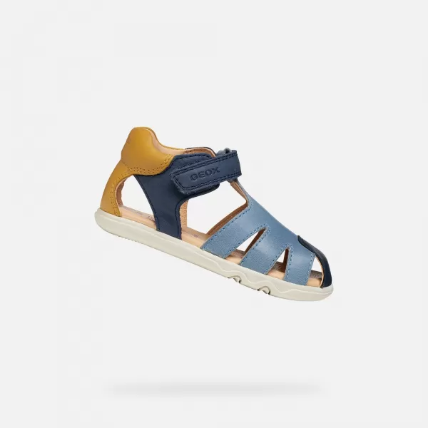  Chlapecké sandály GEOX SANDAL STEPPIEUP B656PC000CLC0916 MODRÁ 