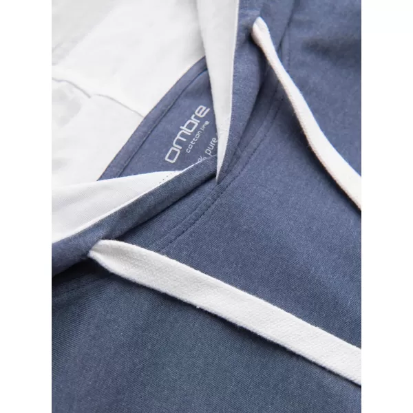  Pánské triko OMBRE OM-TSCT-0256 DARK BLUE MELANGE 