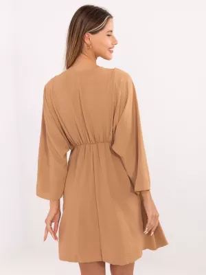 Dámské šaty ITALY MODA DHJ-SK-11981B.19 DARK BEIGE