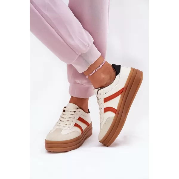  Dámské tenisky EVENTO TOLIANNA BEIGE/ORANGE 