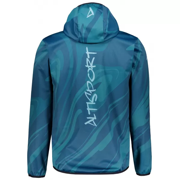  Pánská softshellová bunda premium ALTISPORT VOJ/ALM072JACK01 PETROLEJOVÁ 