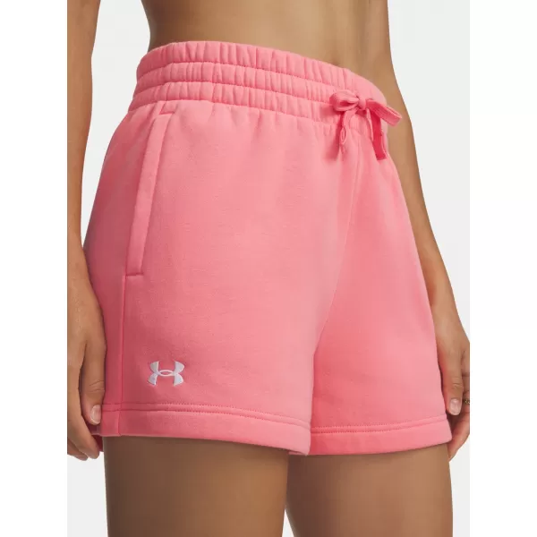  Dámské kraťasy UNDER ARMOUR RIVAL FLEECE SHORT 1382723-600 RŮŽOVÁ 