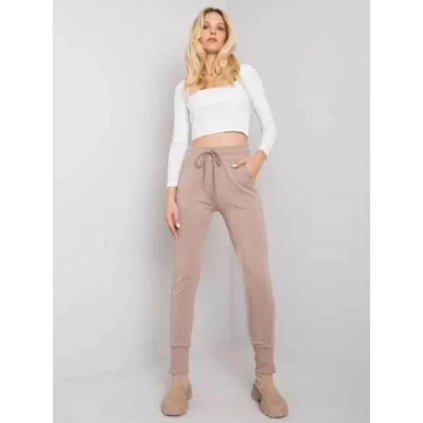  Dámské tepláky RUE PARIS RV-DR-7358.06P DARK BEIGE 