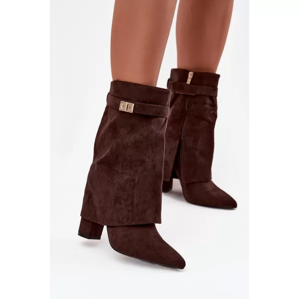  Dámské kozačky BOTO LUVIELLE 40201 BROWN 