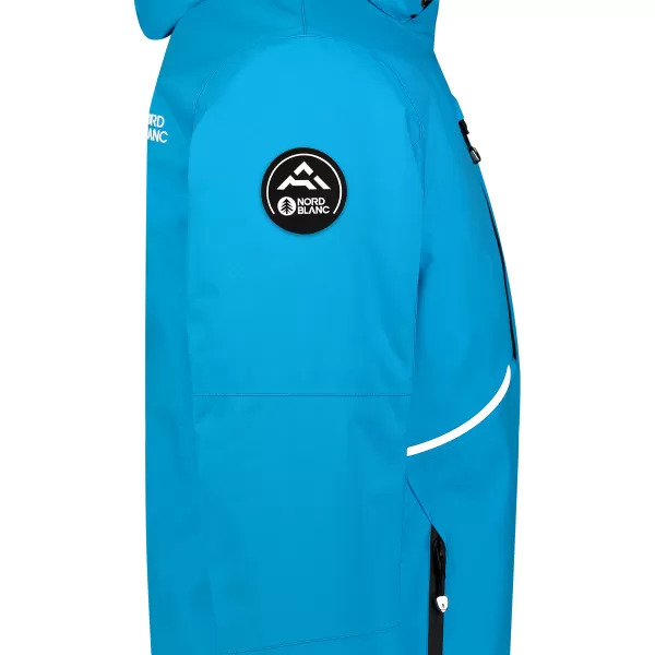  Pánská lyžařská bunda NORDBLANC BRAN NBWJM8294 AZUROVĚ MODRÁ 