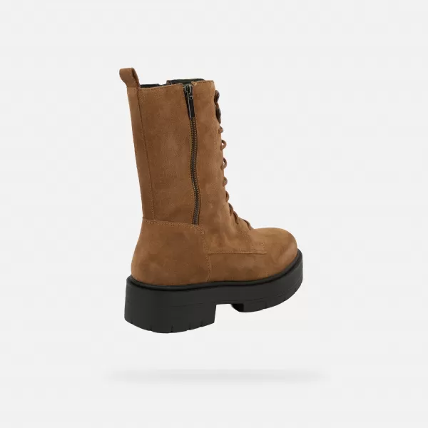  Dámské kotníkové boty GEOX SPHERICA EC7 G004252 HNĚDÁ 