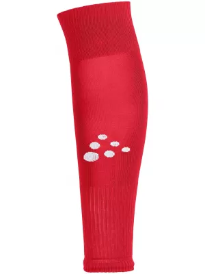 Sportovní štulpny CRAFT TW Squad Sock W-O Foot Solid Sr JASNĚ ČERVENÁ