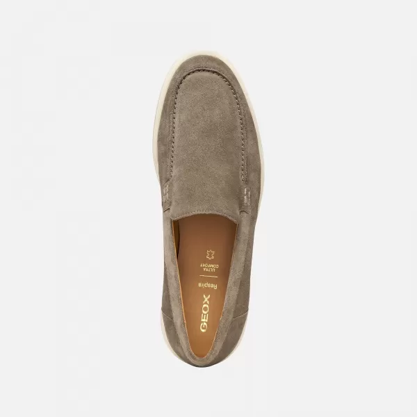 Pánské mokasíny GEOX SPHERICA EC17 G014394 ŠEDÁ 