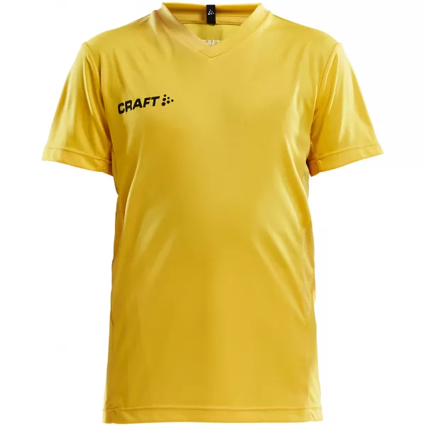  Dětské sportovní tričko s výstřihem do V CRAFT TW Squad Go Jersey Solid Jr ŠVÉDSKÁ ŽLUTÁ 