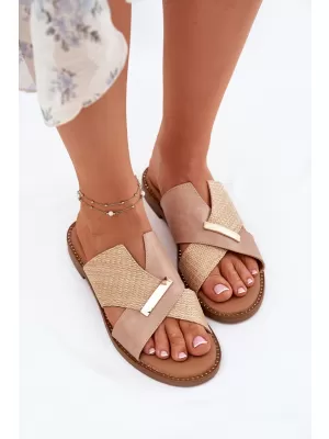 Dámské pantofle VINCEZA 17385 BEIGE