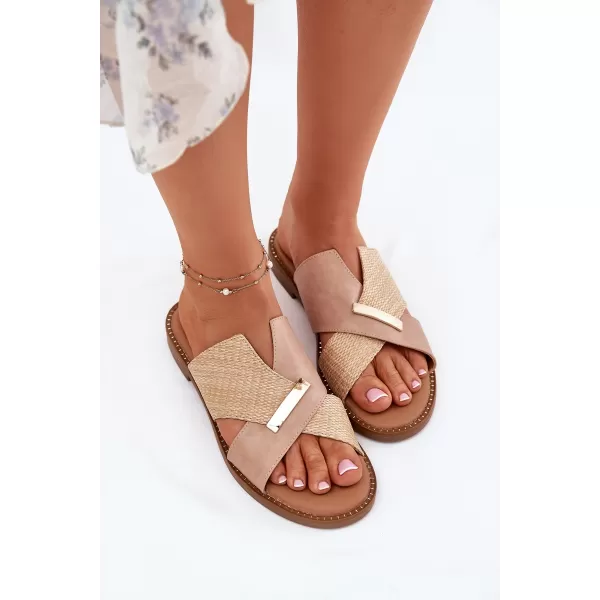  Dámské pantofle VINCEZA 17385 BEIGE 