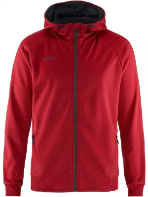 Pánská bunda s kapucí CRAFT Corp. ADV Unify Hoodie Jacket M JASNĚ ČERVENÁ