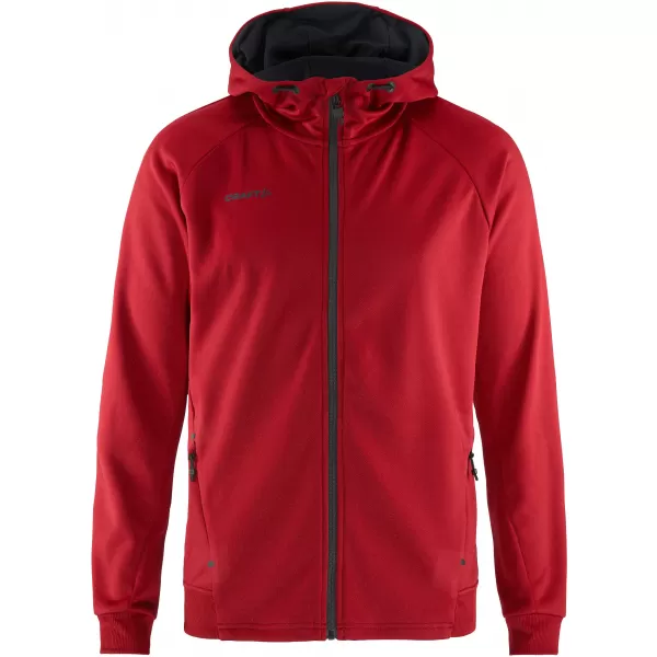  Pánská bunda s kapucí CRAFT Corp. ADV Unify Hoodie Jacket M JASNĚ ČERVENÁ 