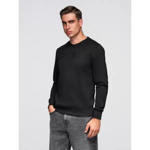  Pánská mikina OMBRE B1711 BLACK 