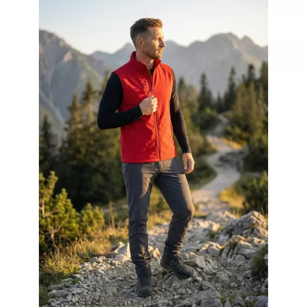  Pánská softshellová vesta ALTISPORT NoPrint NP/ALM865 ČERVENÁ 