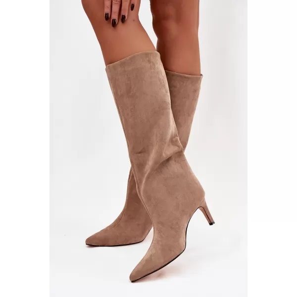  Dámské kozačky BOTO JEHLU 40518 BROWN 