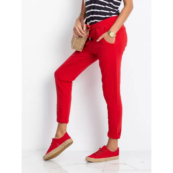  Dámské tepláky BASIC FEEL GOOD RV-DR-3589.08X RED 